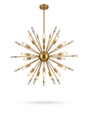 24-Light Crystal Sputnik Chandelier — studio white