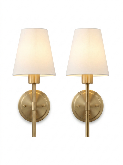 Aura Duo Rechargeable Cordless Wall Sconces, Set of 2 — studio white