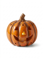 Vintage Ceramic Light-Up Jack-O-Lantern Lamp — studio white