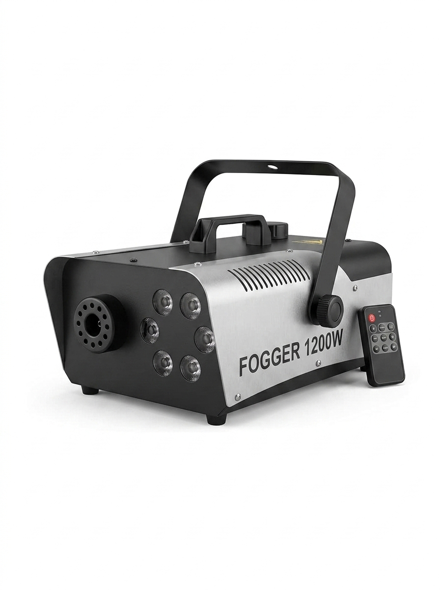 1200W Fog Machine with RGB LED Lights — studio white