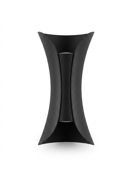 Modern Curved LED Wall Sconce — studio white