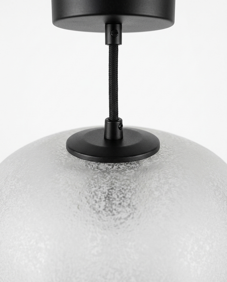 Runa outdoor pendant canopy and cord detail — studio white