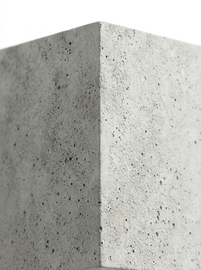 Macro of the raw cast concrete surface texture