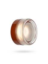 Corin dimple-glass wall sconce in burnt-orange enamel on a studio white background