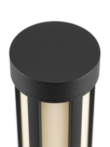 Macro of the matte-black die-cast aluminum top cap