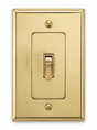 Ansel solid brass toggle switch 1-gang