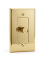 Calder solid brass 3-way rotary dimmer 1-gang
