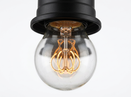 Doria vintage Edison filament bulb macro close-up