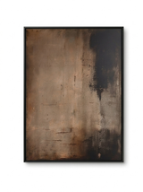 Esker abstract canvas in a black floating frame — studio
