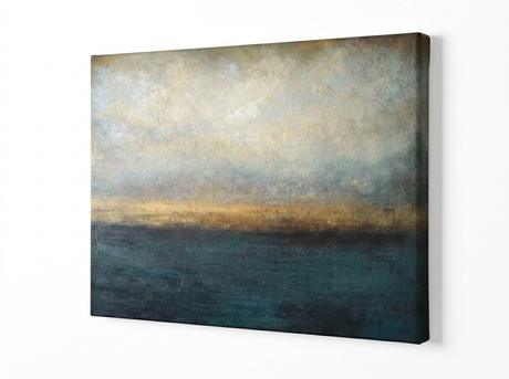 Havre seascape canvas gallery-wrapped unframed — studio