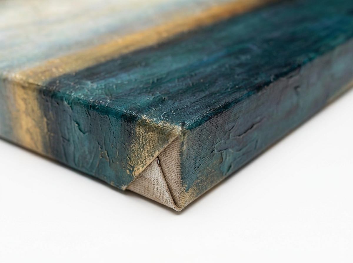 Havre gallery-wrapped edge profile close-up