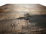 Esker impasto relief in raking light close-up