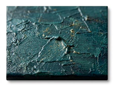 Havre deep teal water impasto close-up