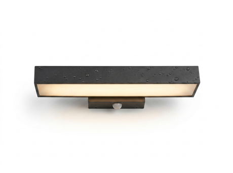 Nyla outdoor sconce front view — studio