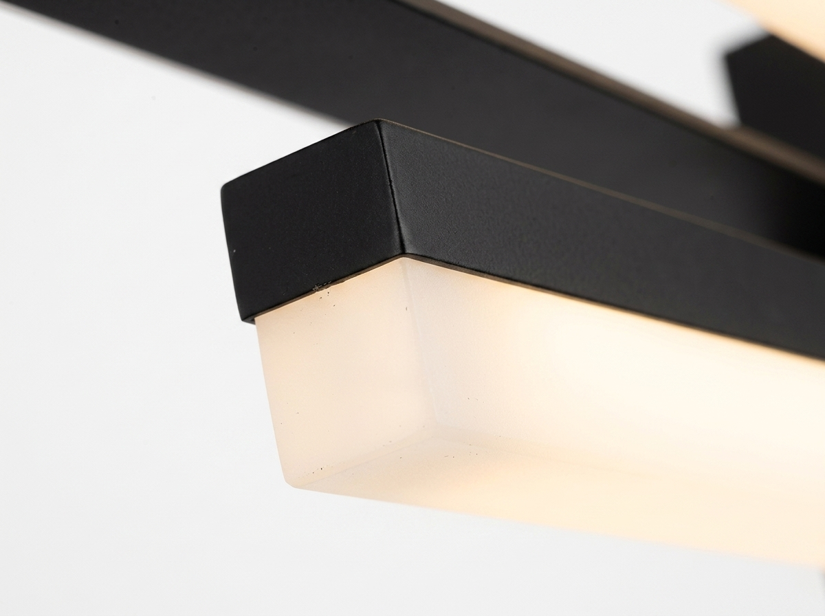 Orla frosted LED diffuser glowing under the bar close-up
