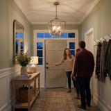 Kerri pendant in a farmhouse entryway welcoming guests — lifestyle