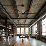 Isaac 120-inch HVLS industrial ceiling fan — supplier photo
