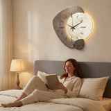 Lunara moon clock in a styled room