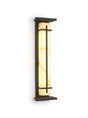 Luminara marble-panel outdoor wall sconce, studio view on white
