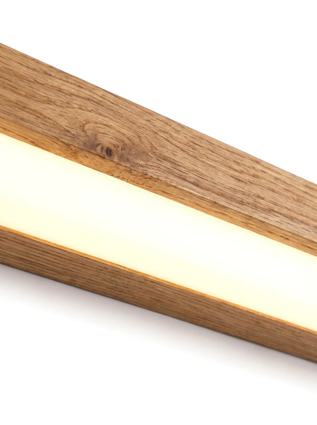 Close-up of the frosted diffuser and even warm glow
