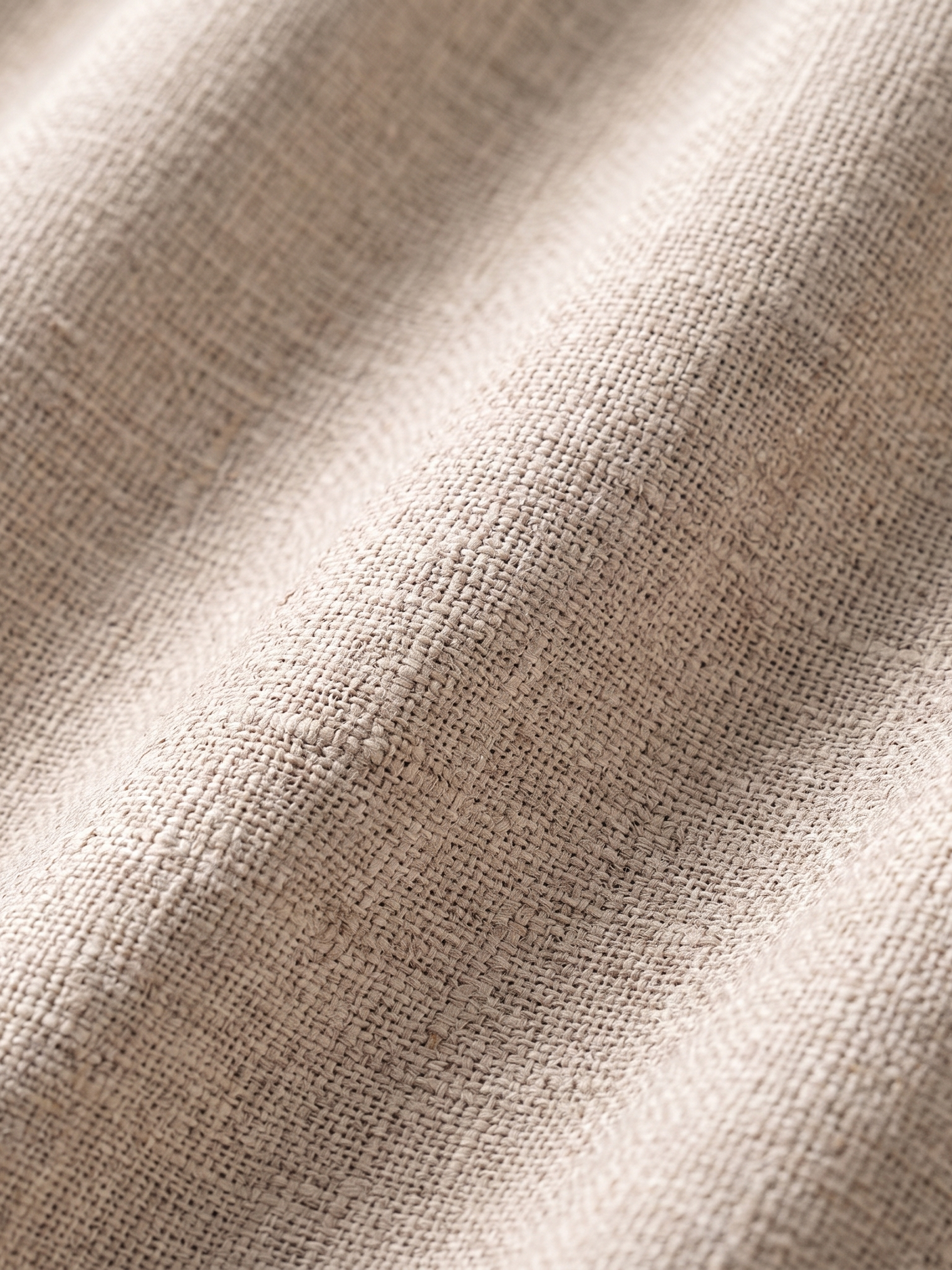 Linden curtains, linen weave close-up