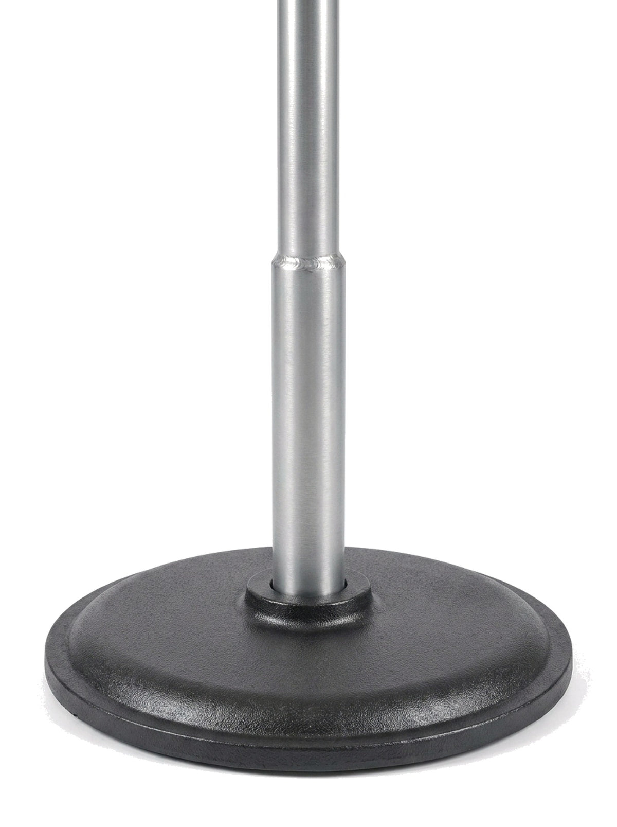 Sera aluminium pole and weighted base, close-up on white