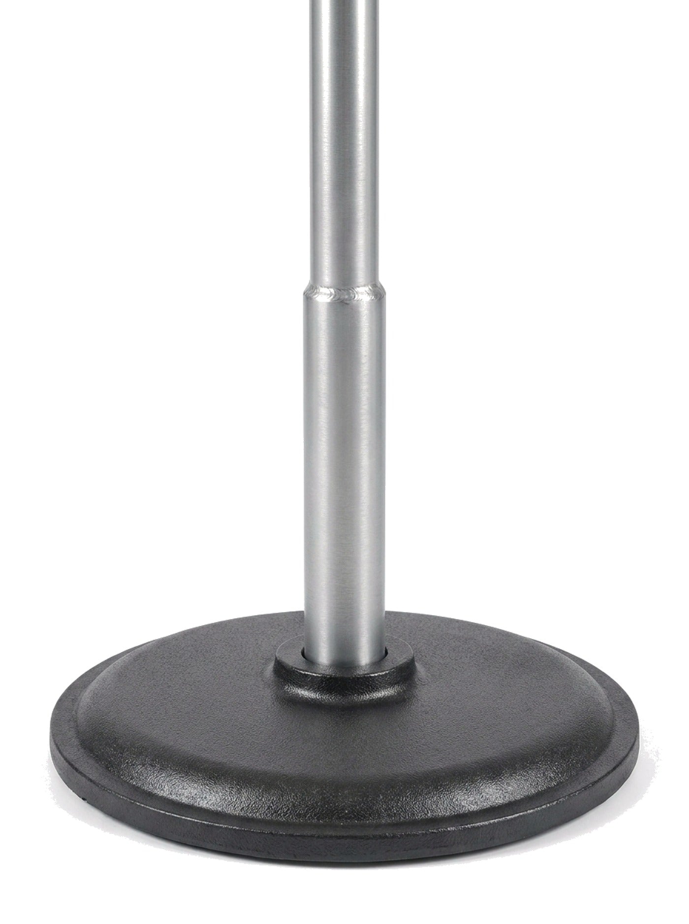 Sera aluminium pole and weighted base, close-up on white