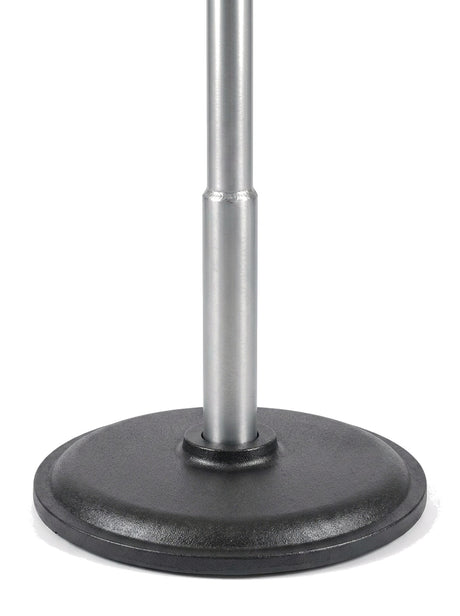 Sera aluminium pole and weighted base, close-up on white