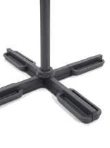 Belvara cross base detail, close-up on white