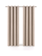 Linden Blackout Linen Curtains Set of 2 — studio white
