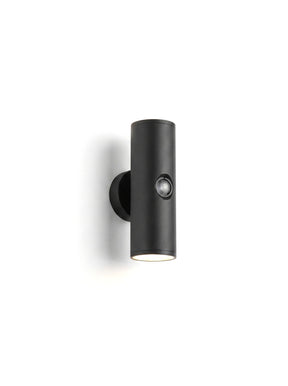 Vega up-and-down outdoor wall light, studio view on white