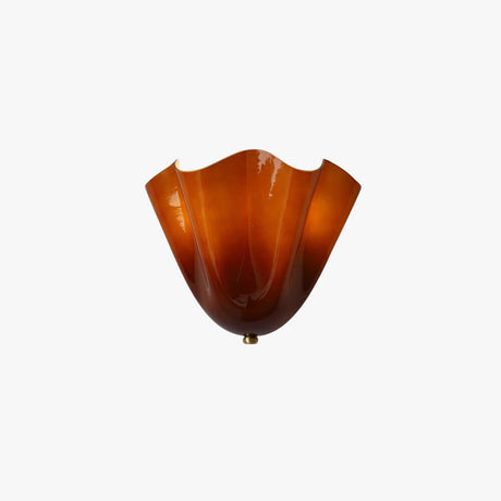 Zerane wall sconce amber glass hero