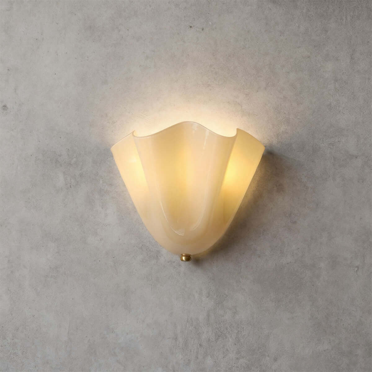 Zerane beige glass, gold frame