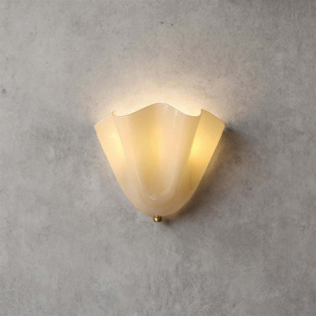 Zerane beige glass, gold frame
