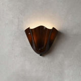Zerane brown glass, black frame