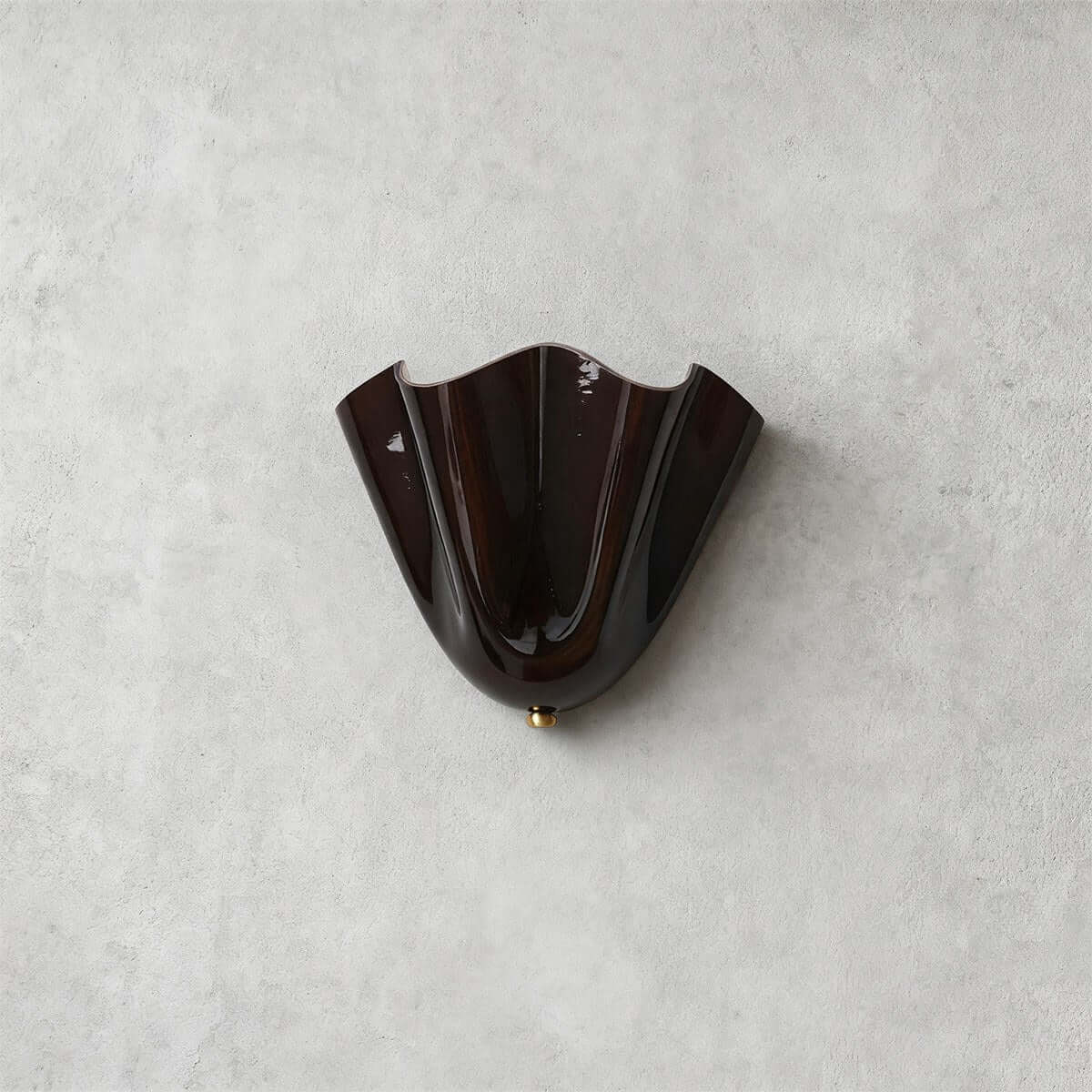 Zerane brown glass, gold frame