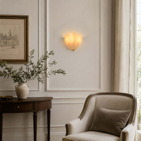 Zerane sconce over an entry console