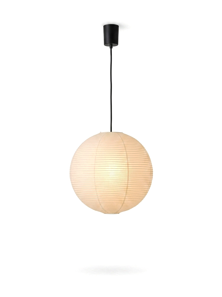 Akari Japanese Paper Lantern Pendant Light — studio white