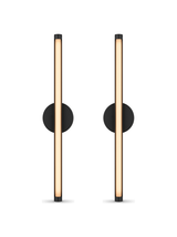Alfreda Set of 2 Dimmable LED Bath Bar Lights — studio white