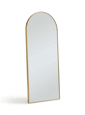 Arched Full Length Floor Mirror 64x21 — studio white